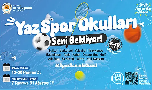 Gençler ve çocuklar için spor dolu bir yaz