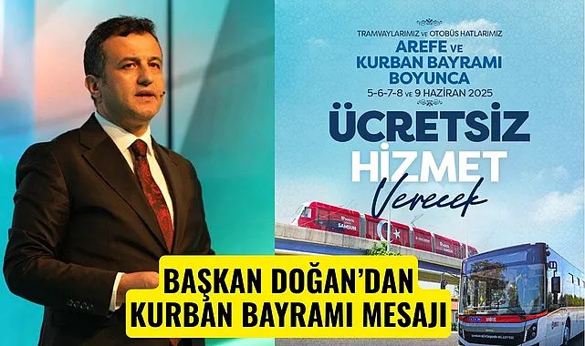Samsun'da Arefe günü ve bayram boyunca otobüs ve tramvaylarımız ücretsiz