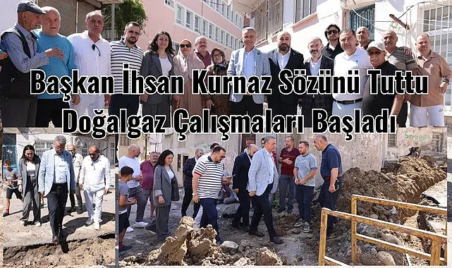 Samsun'da Hastane ve Kökçüoğlu Mahallelerine doğalgaz hattı döşeniyor