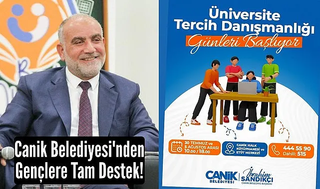 Canik Belediyesi'nden Gençlere Tam Destek!