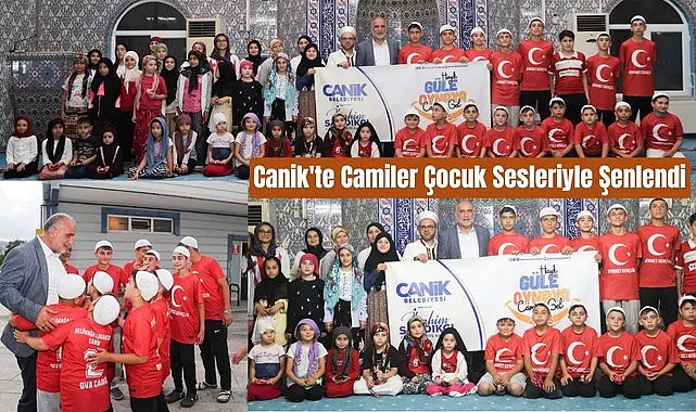 Canik'te Camiler çocuklarla dolup taşıyor