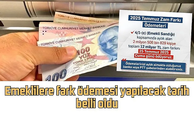 Emeklilere fark ödemesi ne zaman yapılacak? Tarih belli oldu