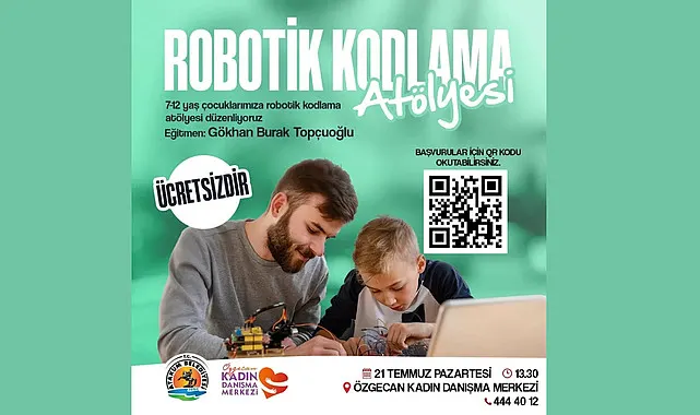 Özgecan Kadın Danışma Merkezinde, çocuklara yönelik robotik kodlama atölyesi düzenleniyor