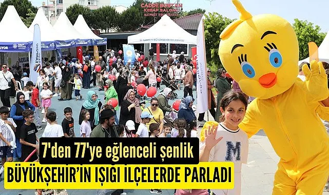 Samsun Büyükşehir Belediyesi'nin Işığı İlçelerde Parlıyor!