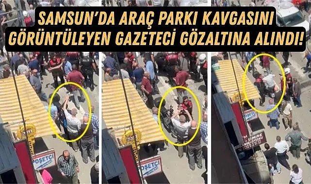 Samsun'da işini yapan gazeteci Recep Yazgan gözaltına alındı!