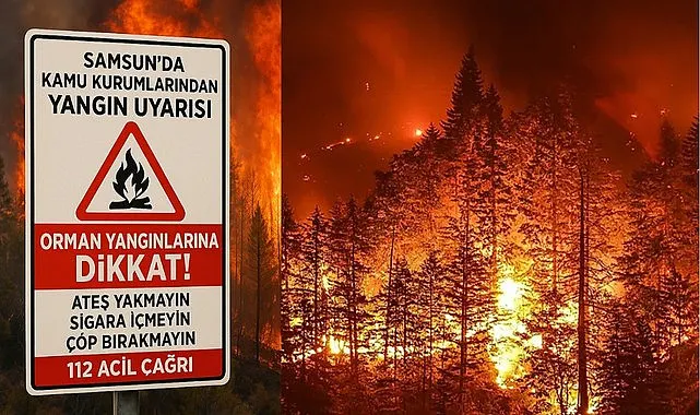 Samsun'da kamu kurumlarından peş peşe yangın uyarısı!
