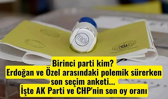 Temmuz 2025 anket çalışması sonuçlarına göre AK Parti birinci