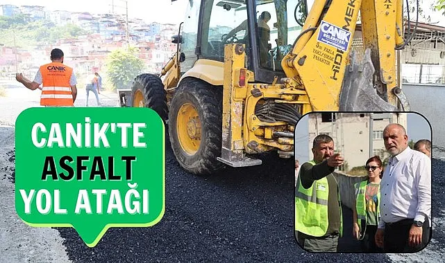 Canik'te Asfalt Yol Atağı 