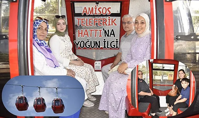 Samsun’da Amisos Teleferik Hattı yerli ve yabancı turistlerin uğrak yeri