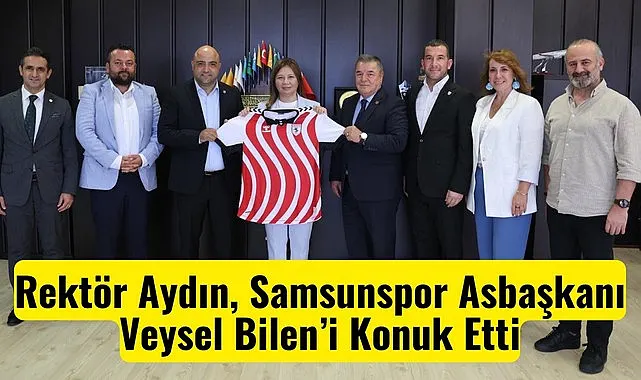 Samsunspor heyeti OMÜ'de