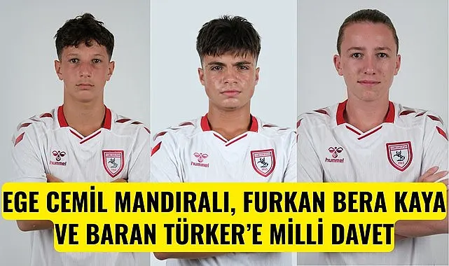 Samsunspor son dadika Samsunsporlu futbolculara milli davet