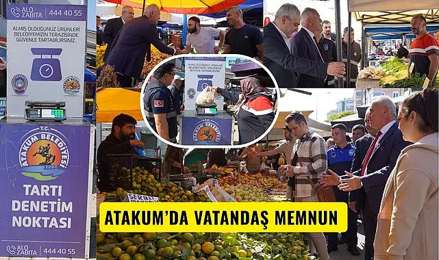 Atakum Belediyesi semt pazarlarında tartı hizmeti vermeye başladı