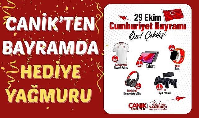 Canik Belediyesi'nden Hediye Yağmuru 