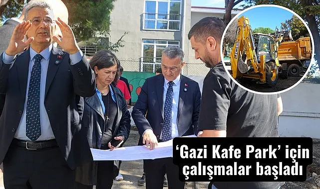 Gazi Park’a yeni konsept! Kafe için çalışmalar başladı