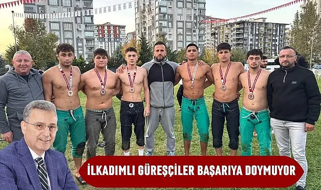 İlkadımlı güreşçiler başarıya doymuyor