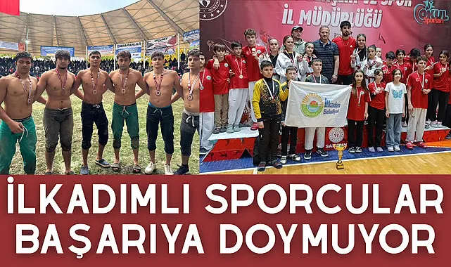 İlkadımlı sporcular başarıya doymuyor