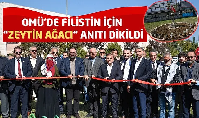 OMÜ’de Filistin İçin Zeytin Ağacı Anıtı Dikildi