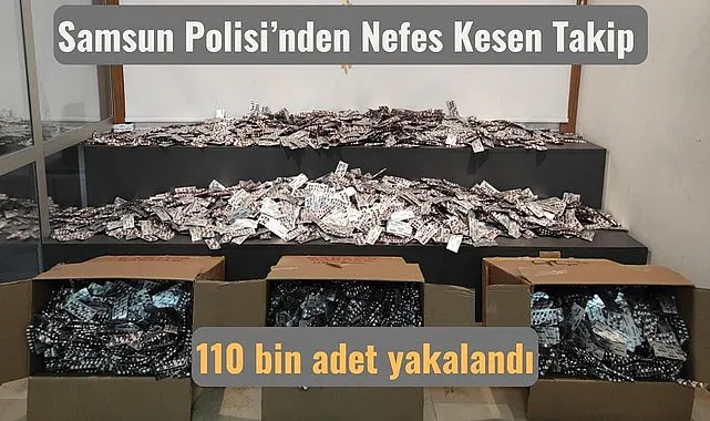 Samsun'da 110 Bin Uyuşturucu Hap Ele Geçirildi