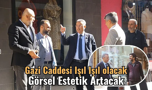 Samsun'da Gazi Caddesi'ne İlkadım Belediyesi'nden estetik dokunuş