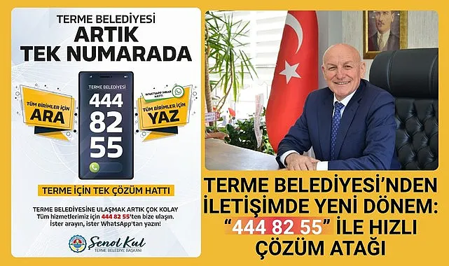 Terme Belediyesi'nden İletişimde Yeni Dönem