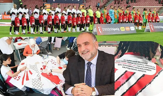 Canikli Özel Öğrenciler Tasarladı, Samsunsporlu Futbolcular Sahada Yerini Aldı