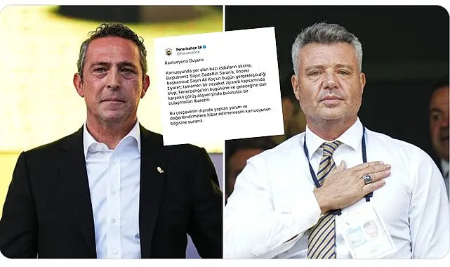 Fenerbahçe’den Ali Koç ziyareti açıklaması!