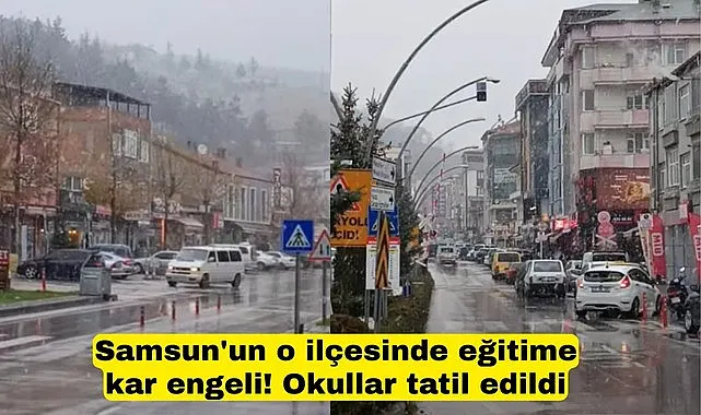 Havza Çiftlik Naciye Öngel Ortaokulu’nda güvenlik amacıyla eğitime yarım gün ara verildi