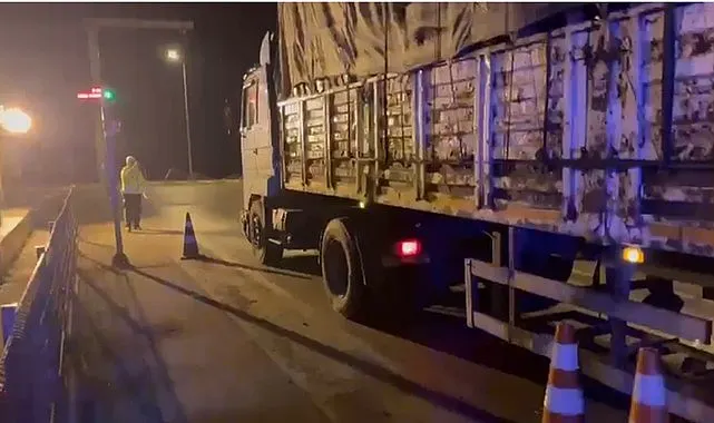 Samsun'da kantara girmeyen TIR'lara 849 Bin 679 TL Ceza