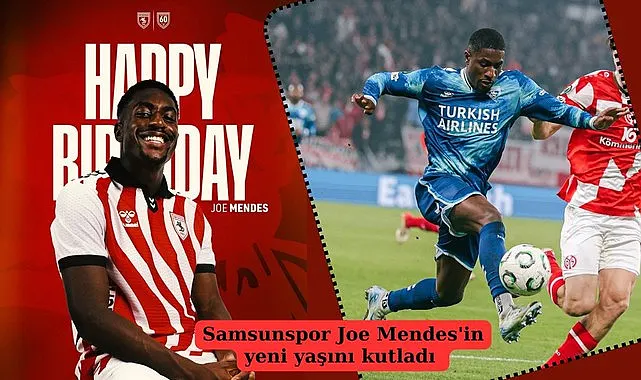 Samsunspor'dan Joe Mendes'e Doğum Günü Kutlaması