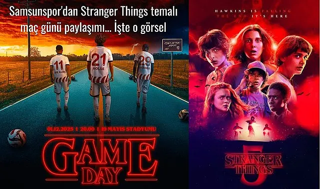 Samsunspor'dan Stranger Things temalı maç günü paylaşımı