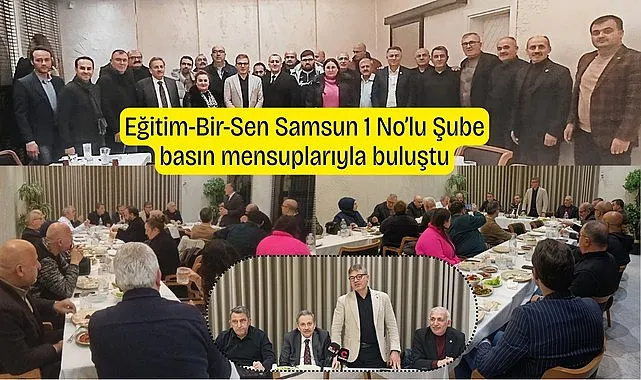 Eğitim-Bir-Sen Samsun 1 No'lu Şube basın mensuplarıyla buluştu