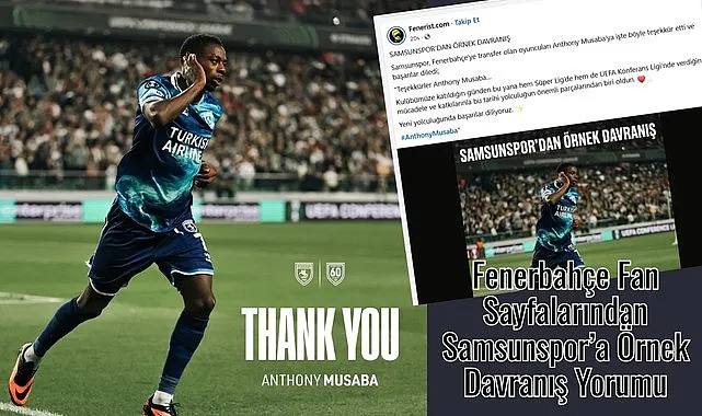 Fenerbahçe Fan Sayfalarından Samsunspor'a Örnek Davranış Yorumu
