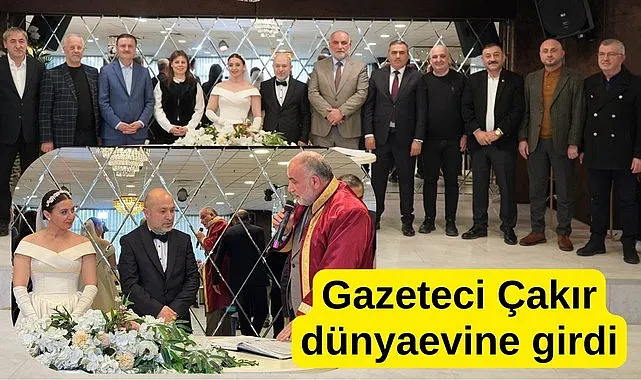 Gazeteci Fatih Çakır ile Esra Bihter dünya evine girdi