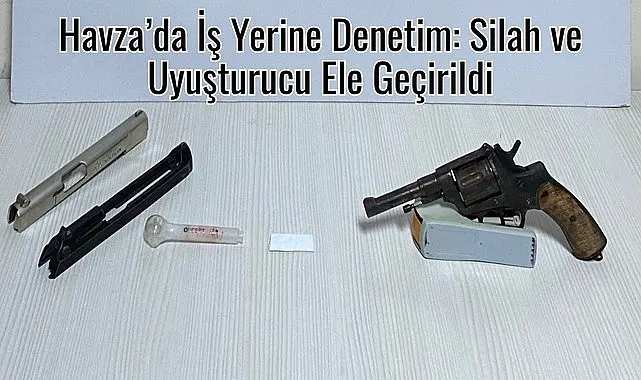 Havza’da İş Yerine Denetim: Silah ve Uyuşturucu Ele Geçirildi