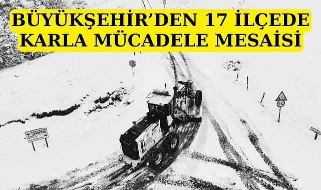Samsun'da 346 mahalleye kar temizleme mücadelesi