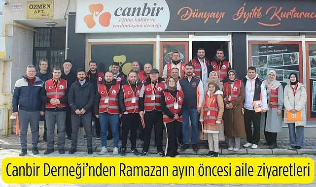 Samsun'da Canbir Derneği'nden Ramazan ayın öncesi aile ziyaretleri