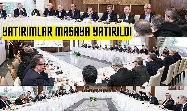 Samsun'da yatırımlar masaya yatırıldı