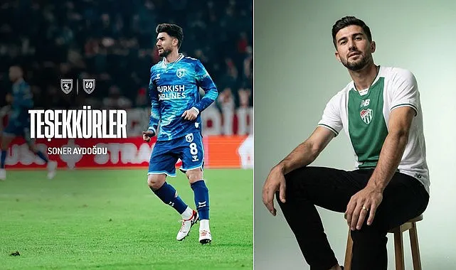 Samsunspor’dan Bursaspor'a transfer olan Soner Aydoğdu’ya teşekkür