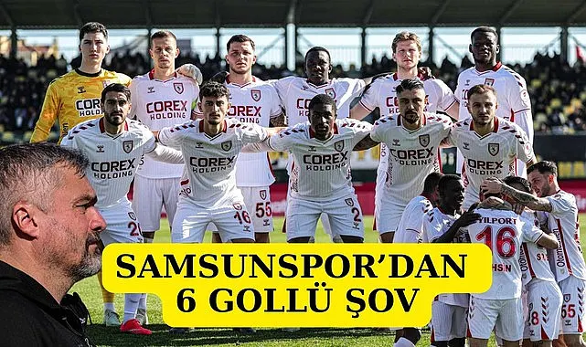 Samsunspor Türkiye Kupası maçında Aliağa'ya gol yağmuru