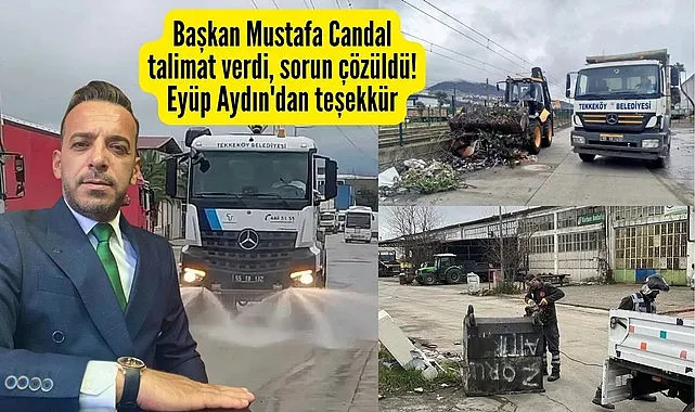 Başkan Eyüp Aydın'dan Başkan Candal'a teşekkür