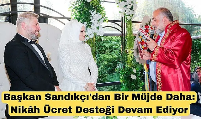 Canik Belediyesi'nin Nikâh Ücret Desteği Devam Ediyor