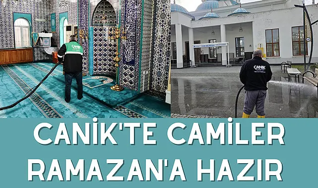 Canik'te Camiler Ramazan'a Hazır 