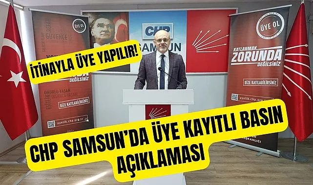 CHP Samsun’da yoksullukla mücadele açıklamasının yanında düşündüren üye çalışması!