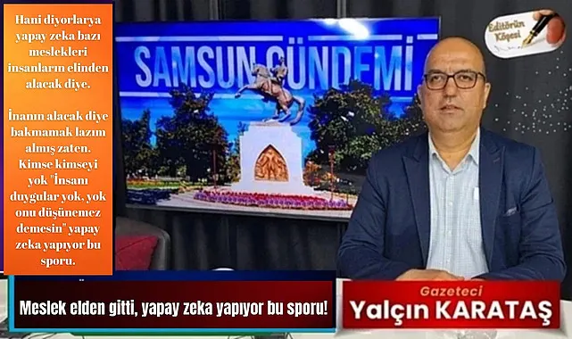 Meslek elden gitti, yapay zeka yapıyor bu sporu!