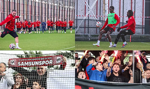 Samsunspor Trabzonspor Derbisine taraftarları ile hazırlandı