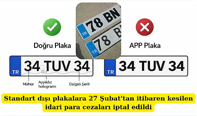 APP plakalarına kesilen cezalar iptal edildi mi? APP plaka nasıl anlaşılır?