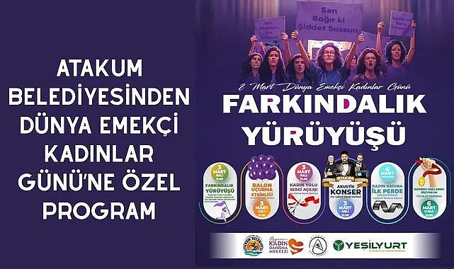 Atakum Belediyesinden Dünya Emekçi Kadınlar Günü’ne özel program