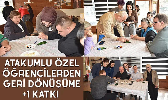 Atakumlu özel öğrencilerden geri dönüşüme +1 katkı