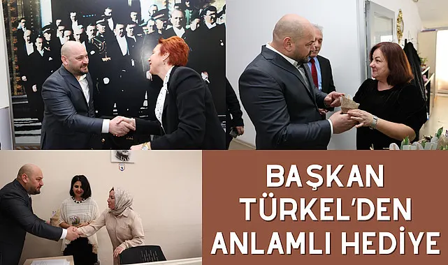 Başkan Türkel’den anlamlı hediye