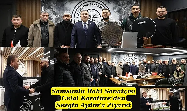 Celal Karatüre’den iş insanı Sezgin Aydın’a ziyaret